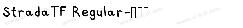StradaTF Regular字体转换